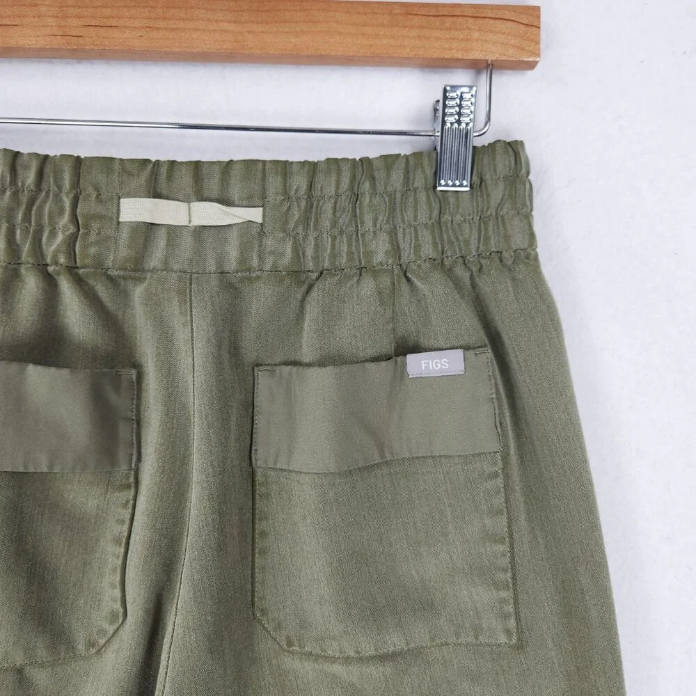FIGS Pants Womens Small Green Joggers High Rise Scrubs Bottom Medical Uniform - Picture 10 of 12